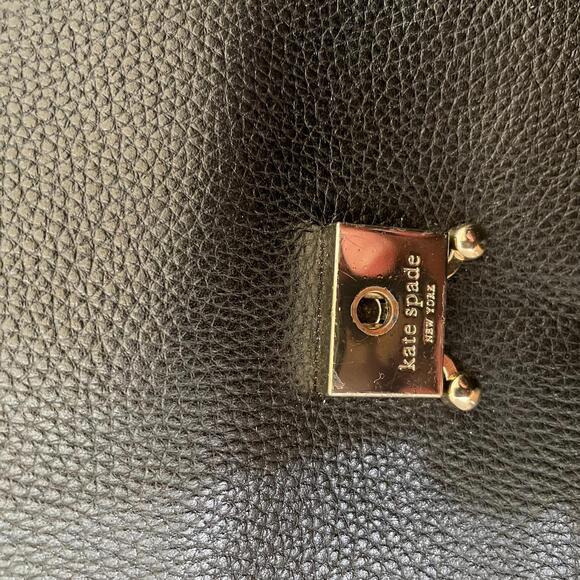 Kate Spade New York Black Leather Satchel Crossbody Bag - Picture 6 of 8